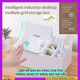 Mua HỘP ĐỂ BÀN ĐA NĂNG CẢM ỨNG THÔNG MINH TỰ ĐỘNG BẬT MỞ NẮP  BAHAMAR  thích hợp sử dụng để nhiều thứ cho gọn gàng ngăn nắp