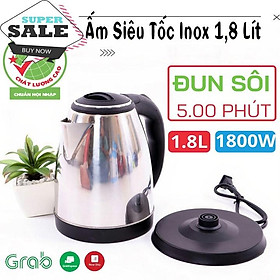 Mua Ấm đun nước ấm siêu tốc inox cao cấp 1.8l tiện dụng
