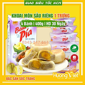 Bánh pía khoai môn sầu riêng trứng muối 400g