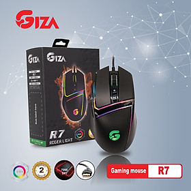 Chuột chuyên game GIZA R7 - cổng USB HN Led RGB Gaming 7000 DPI - HÀNG NHẬP KHẨU