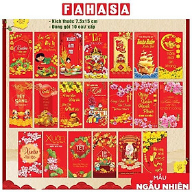 Bộ 50 Bao Lì Xì Bính Ngọ 2026 - Gia Long (Mẫu Màu Giao Ngẫu Nhiên)