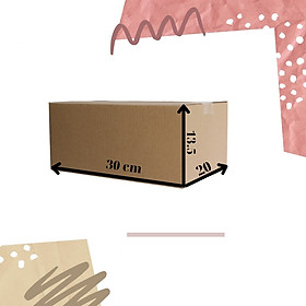 Hộp Bìa Carton Gói Hàng KT 30x20x13.5cm Chắc Chắn Cứng Cáp