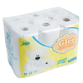 Giấy vệ sinh Glee 12 cuộn có lõi 2 lớp