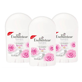 Bộ 3 Sáp khử mùi trắng da Enchanteur Romantic 40g*3