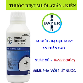 (Ko mùi) Hàng BAYER - Thuốc Aqua Resigen 10.4 EW diệt muỗi, kiến, gián, rệp, bọ xít.... Bộ Y tế cho phép lưu hành