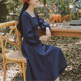 Hình ảnh Đầm xòe tay phồng điệu đà ArcticHunter, thời trang phong cách Hàn