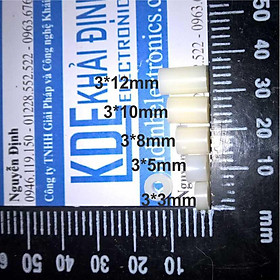 Mua CỘT NHỰA TRÒN CÁCH ĐIỆN M3 x 3/5/8/10/12/15/20mm  MÀU TRẮNG  CỨNG M3.2x7mm kde0400