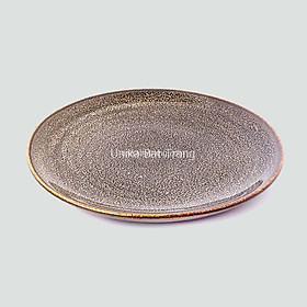 Mua Đĩa Tròn Men Gấm Vàng (6 size) - Gốm Sứ Cao Cấp Bát Tràng