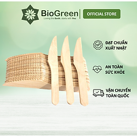 Mua 100 dao gỗ 16cm xuất khẩu Nhật dùng 1 lần ăn salad bánh kem trái cây take away