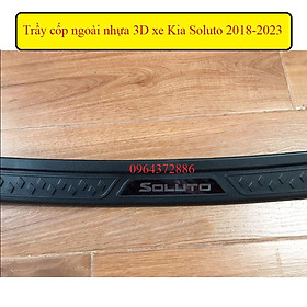 Ốp chống trầy cốp ngoài xe Kia Soluto 2018-2023, loại nhựa cao cấp