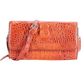 Túi Đeo Chéo Nữ Da Cá Sấu Huy Hoàng HT6230 (14.5 x 24.5 cm) - Vàng