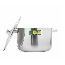 Nồi luộc gà inox đủ size 26, 28, 30, 32 cm cao cấp sử dụng trên bếp từ