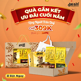 HỘP QUÀ GẮN KẾT - CÀ PHÊ RANG XAY & HÒA TAN