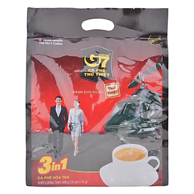 Hình ảnh Cà Phê Sữa G7 3in1 Trung Nguyên (50 Gói)