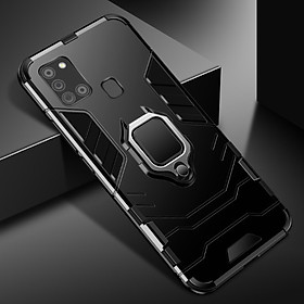 Ốp lưng Samsung Galaxy A21s iron man chống sốc kèm iring