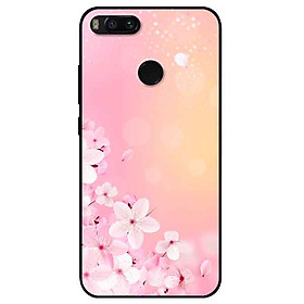 Ốp lưng in cho Xiaomi Mi A1 Mẫu Doremon Nền Hồng