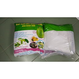 Combo 2 Bịch x 50 cái túi kích thước 45x60cm bằng chất liệu vải không dệt dùng để bao trái mít, trái bầu sao giống bản địa trái lớn, dưa hấu An Tiêm tròn, bao chùm nhãn/ vải/ chôm chôm... bảo vệ trái cây không bị sâu hại và ruồi đục trái, không bị nám vỏ 