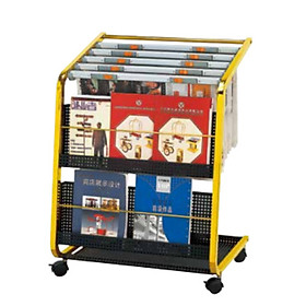 Mua Giá để tạp chí sách báo có bánh xe  Mã J-28A  Thương hiệu Chinasouth  dùng cho nhà hàng khách sạn