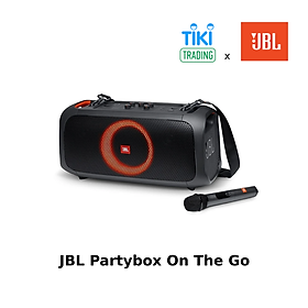 Loa Bluetooth JBL PartyBox On The Go 100W (Tặng kèm 2 Micro không dây) - Hàng Chính Hãng