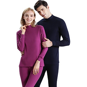 Bộ Quần Áo Giữ Nhiệt Cho Nam Cổ Tròn Chất Liệu Cotton Hongdou