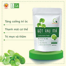 Bột rau má sấy lạnh Quảng Thanh, bịch 50gr - Giải độc, mát gan, thanh nhiệt cơ thể, giảm mụn, đẹp da