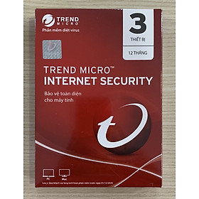 Phần mềm diệt virut Trend Micro Internet Security 3PC - Hàng chính hãng
