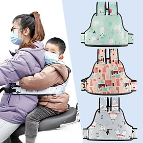 Đa Năng Xe Máy Điện Trẻ Em Dây An Toàn Xe Đạp Dây Đai Bảo Hộ Chân Thắt Lưng Ngăn Ngừa Búi Tó Trên Về Phía Sau - one