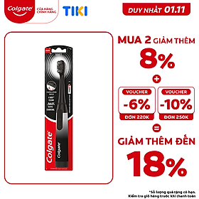 Bàn chải điện Colgate Sonic 360 Charcoal với lông chải phủ than kháng khuẩn