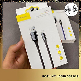 Mua Cáp sạc Lightning/Type C tự ngắt Baseus C Shape Light LV345 cho iPhone/ Samsung / Xiaomi/ Huawei/ Oppo