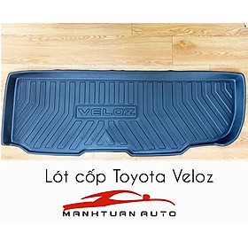 Lót cốp sau xe Toyota Veloz 2022 2023 chất liệu nhựa dẻo TPO cao cấp, không mùi, không thấm nước
