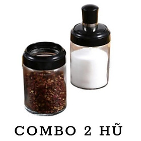 Hũ đựng gia vị thuỷ tinh Hũ gia vị kèm muỗng Lọ đựng gia vị 250ml