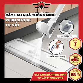 Cây lau nhà tự vắt phun sương thông minh xoay 360 độ lau sạch khô nhanh tiện lợi - Huy Tưởng