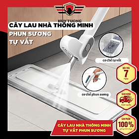 Cây lau nhà tự vắt phun sương xoay 360 độ lau sạch khô nhanh tiện lợi - Huy Tưởng
