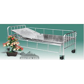 Mua Giường bệnh nhân Inox có bánh xe và thành chắn
