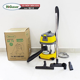 Máy hút bụi khô và ướt HiClean HC15 (15L)