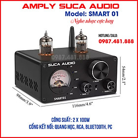 Mua Amply Suca Audio Smart 01 -Tích hợp Giải mã âm thanh + Pre Đèn  công suất 100W/kênh - Hàng chính hãng