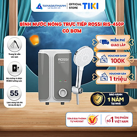 Mua Bình nước nóng trực tiếp Rossi RIS-450P có bơm - Hàng chính hãng  Bảo hành 1 năm  Giao hàng toàn quốc