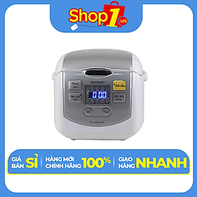 Nồi Cơm Điện Tử Sharp KS-COM08V-SL (0.72 Lít) – Hàng Chính Hãng