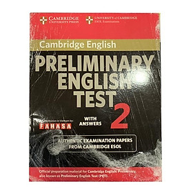 Nơi bán Cambridge Preliminary English Test 2 Student\'s Book with Answers - Giá Từ -1đ