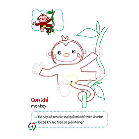 Sách Tập Tô Màu Và Nhận Biết Thế Giới Xung Quanh - Động Vật Hoang Dã