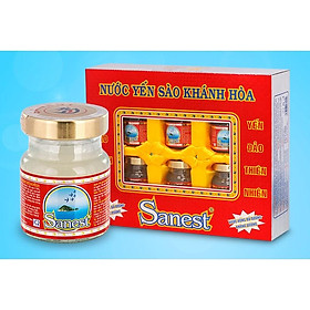 Nước Yến Sào Khánh Hòa Sanest Lọ 70ml Kiêng, Hộp 6 Lọ - 029H6 CHÍNH HÃNG-21%