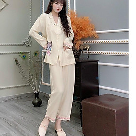 Bộ đồ bầu tiểu thư chất đũi mềm mát cho mẹ bầu từ 45 ->68kg