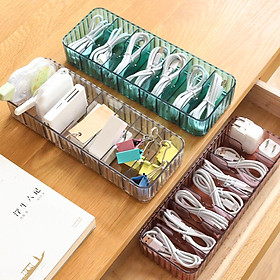 Cable Storage Box for Stationery Supplies Computer Headphones