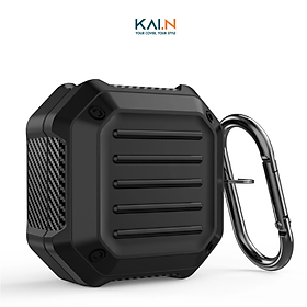 Case ốp bảo vệ Kai.N Carbon Buds cho Samsung Galaxy Buds FE/ Buds 2/ Buds 2 Pro/ Buds Pro/ Buds Live, Kèm Móc Treo_ Hàng chính hãng