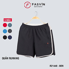 Quần đùi ngắn nam Fasvin R21448.HN vải gió chun mềm mại co giãn thoải mái vận động - Đen,Size 5