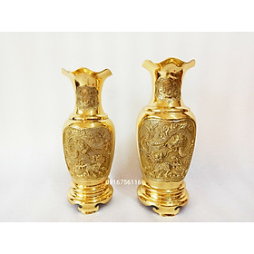 Mua  Miễn ship 100% Lọ hoa rồng phượng  bình bông đồng thau cao cấp  lọ hoa rồng phụng bằng đồng  lọ hoa đồng