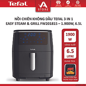 Nồi chiên không dầu kết hợp hấp và nướng Tefal FW201815 - giỏ chiên 6.5L - Hàng Chính Hãng