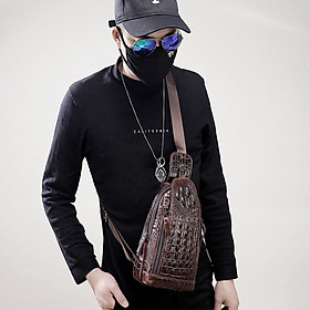 Túi đeo chéo nam DA BÒ THẬT phong cách mới - BEE GEE DCN9368