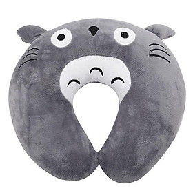 Mua Gối Chữ U Gối Kê Cổ Văn Phòng Du Lịch Totoro-Xám