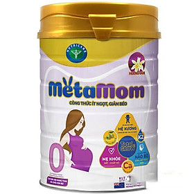 Sữa bột Nutricare MetaMom ít ngọt giảm béo chăm sóc toàn diện cho mẹ bầu & cho con bú (900g)